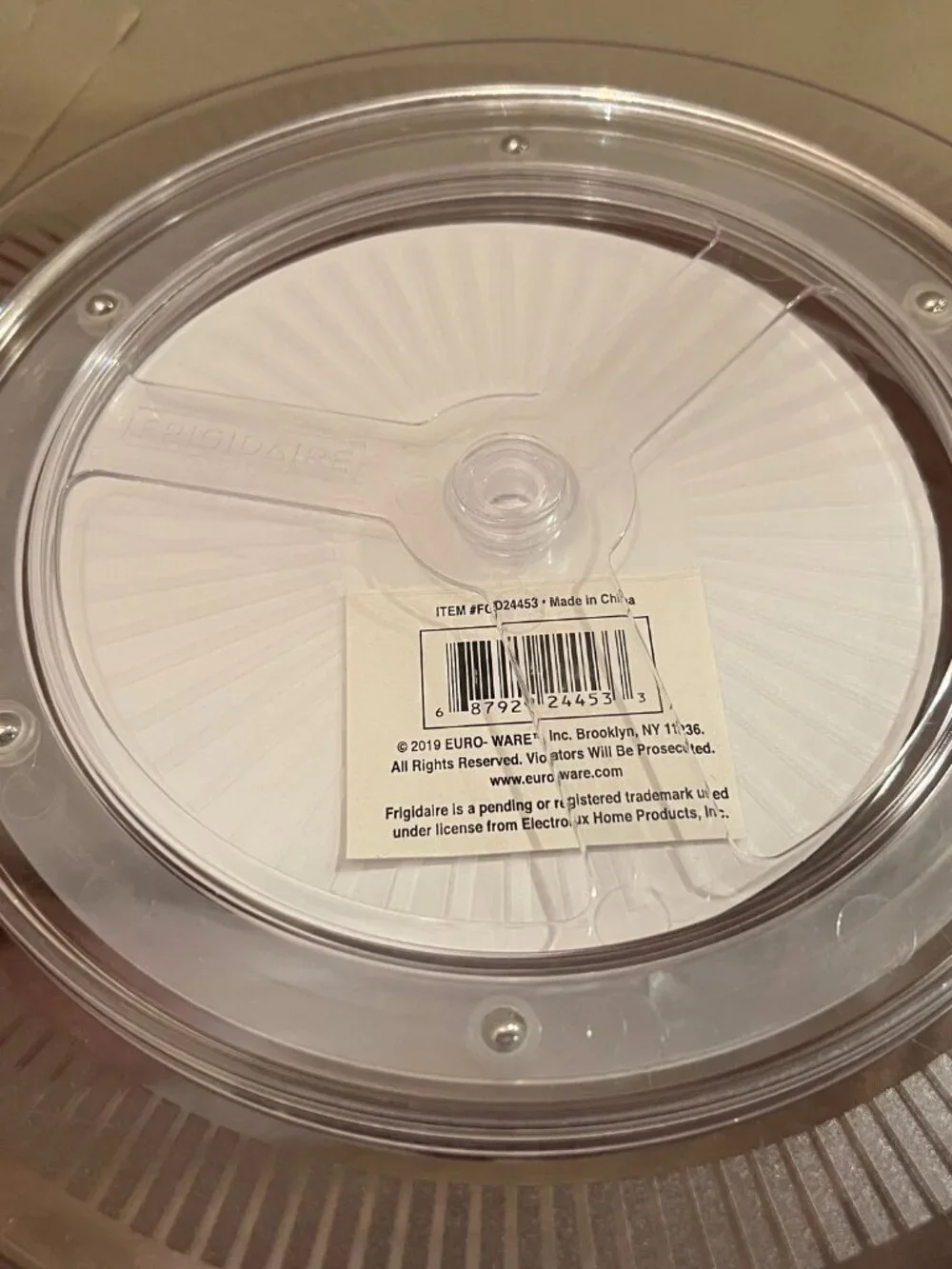 Frigidaire Fridge & Freezer Turntable Lazy Susan Organizer BPA Free 11.5